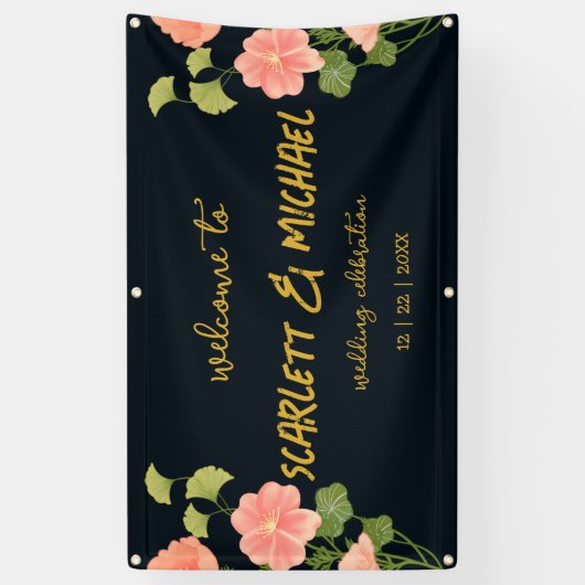 Banderoles Flore foncé (Vertical)