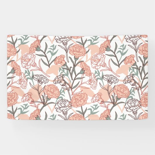 Banderoles Flore inspirée par la nature : Motif de fleurs de (Horizontal)