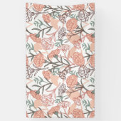 Banderoles Flore inspirée par la nature : Motif de fleurs de (Vertical)