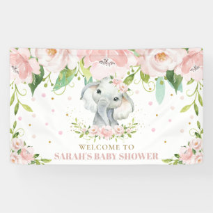 Banderoles Flore rose pâle Chic Elephant Accueil