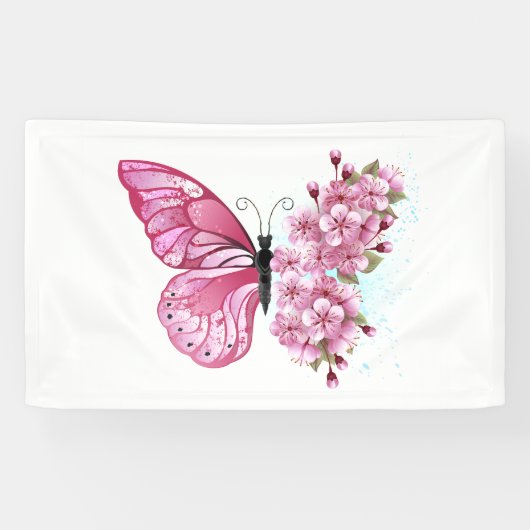 Banderoles Flower Butterfly (Horizontal)