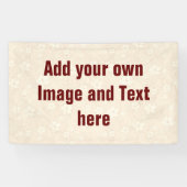 Banderoles Flower Power Blooms crème pastel + vos idées (Horizontal)