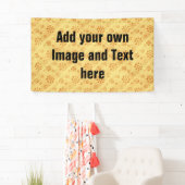 Banderoles Flower Power Blooms jaune + vos idées (En situation)