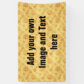 Banderoles Flower Power Blooms jaune + vos idées (Vertical)