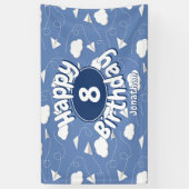 Banderoles flying paper airplanes childs birthday (Vertical)