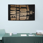 Banderoles Foi chrétienne :  Nom du Seigneur, une tour forte (Salon professionnel)