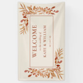 Banderoles Foliage rustique Accueil Mariage de automne d'auto (Vertical)