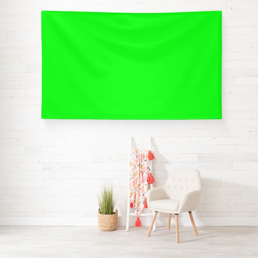 Banderoles Fond chroma key écran vert néon solide pour travai (Insitu)