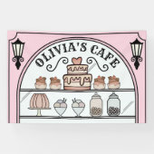 Banderoles Fond de décor pour anniversaire de vitrine de café (Horizontal)