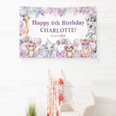 Banderoles Fond de fête d'anniversaire de safari d'animaux de (Insitu)