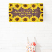 Banderoles Fond de mariage de tournesols Prop de bois rustiqu (Insitu)
