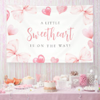 Fond de toile de fond pour Baby Shower Little Swee