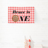 Banderoles Fond d'écran de 1er anniversaire Pizza Fun (Insitu)