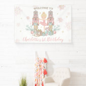Banderoles Fond pour 1er anniversaire Nutcracker Winter Onede (Insitu)
