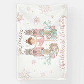 Banderoles Fond pour 1er anniversaire Nutcracker Winter Onede (Verticale)