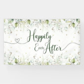Banderoles Fond pour feuilles d'eucalyptus de mariage points  (Horizontal)