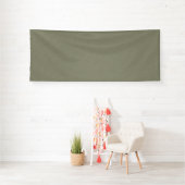 Banderoles Fond texturé vert olive calme et simple (Insitu)