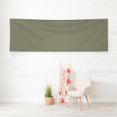 Banderoles Fond texturé vert olive calme et simple (Insitu)