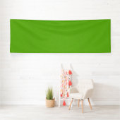 Banderoles Fond vert citron texturé calme et simple (Insitu)
