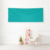 Banderoles Fond visuel sarcelle calme et simple texturé (Insitu)