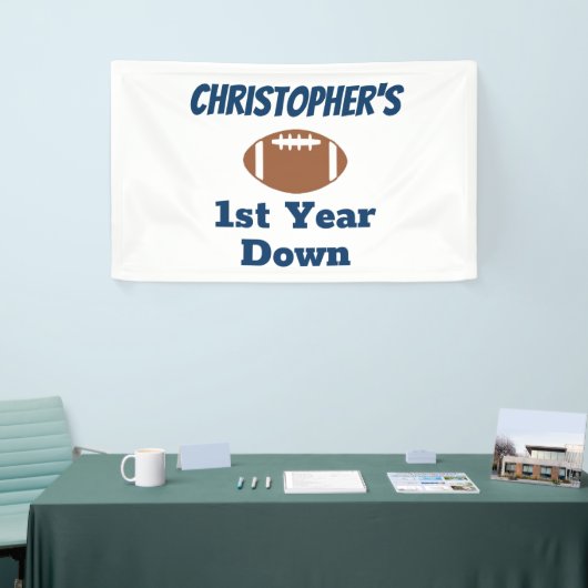 Banderoles Football 1er anniversaire (Salon professionnel)