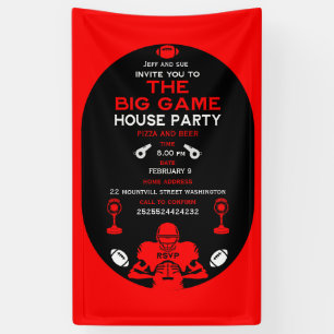 Banderoles Football Big Game TV Watch Party
