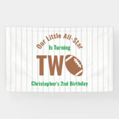 Banderoles Football étoilé 2e anniversaire (Horizontal)