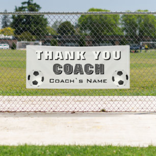 Banderoles Football Merci Coach