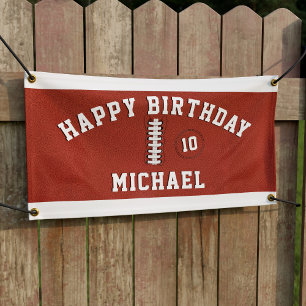 Banderoles Football Sports Party Nom et Anniversaire de enfan