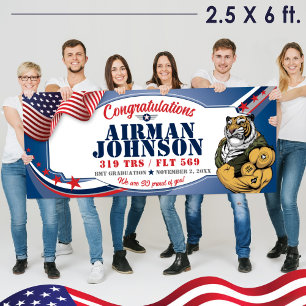 Banderoles Force aérienne BMT Graduation 319 TRS Tigers Milit