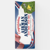 Banderoles Force aérienne BMT Graduation 320 TRS Gators Milit (Vertical)