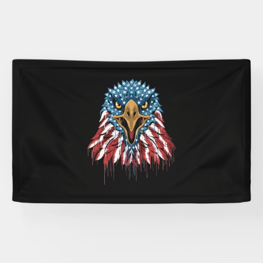 Banderoles Force De L'Amérique 4 Juillet (Horizontal)