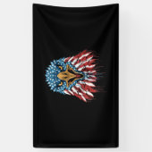 Banderoles Force De L'Amérique 4 Juillet (Vertical)