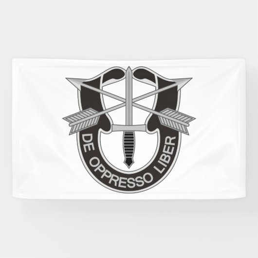 Banderoles Forces spéciales SF De Oppresso Liber (Horizontal)