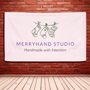 Banderoles Forêt lunaire Green Stocking Garland Noël