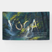 Banderoles Forêt naturelle YOGA Texte caché Reiki Citations p (Horizontal)