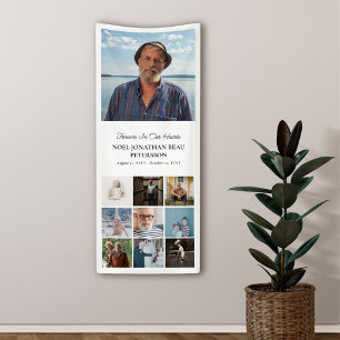 Banderoles Forever In Our Hearts 10 Photo Collage Memorial