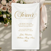 Banderoles Forever In Our Hearts- Memorial White