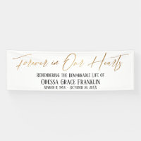 Forever in Our Hearts Or écriture typographie