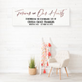 Banderoles Forever in Our Hearts Rose Gold Typographie modern (En situation)