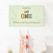 Banderoles Forme animale calligraphie sauvage un anniversaire (En situation)