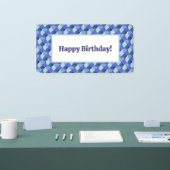 Banderoles Formes bleues Anniversaire (Salon professionnel)