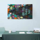 Banderoles Formes très colorées et abstraites art 11 (Salon professionnel)