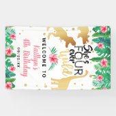 Banderoles Four Ever Wild Dinosaur (Horizontal)