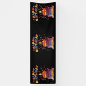 Banderoles Fournitures de thème de fête d'anniversaire 2,5x8  (Vertical)