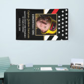 Banderoles Foyer de retraite Parti Red Line Drapeau Photo (Salon professionnel)