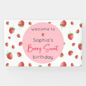 Banderoles Fraise Birthday Berry Sweet (Horizontal)