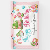 Banderoles Fraise Gnome Garden Anniversaire de la petite fill (Vertical)