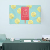 Banderoles Fraise Lemonade Popsicle Girl Anniversaire (Salon professionnel)