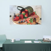 Banderoles Fraises Blueberries Fruits et sucreries (Salon professionnel)